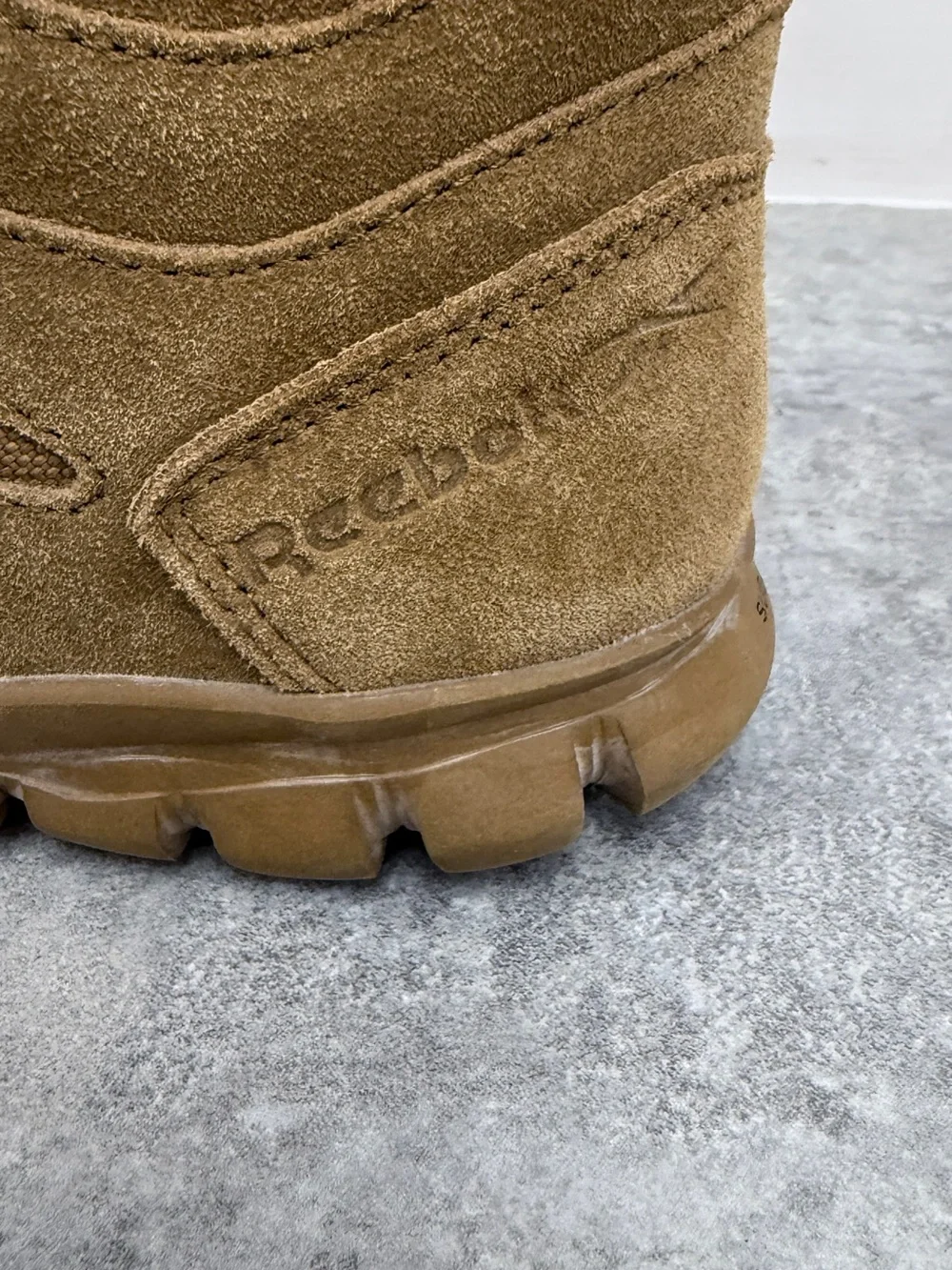 Reebok Sublite Cushion Tactical Boots Men’s 5.5 Coyote Composite Toe Side Zip